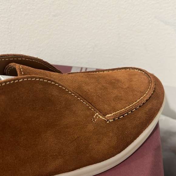 SUEDE Bruno Magli NWT in BOX Brown Suede Loafer NEVER WORN - Picture 4 of 7